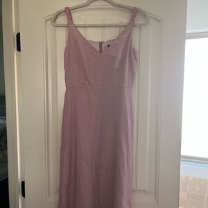 J.Crew linen dress lilac dusty rose